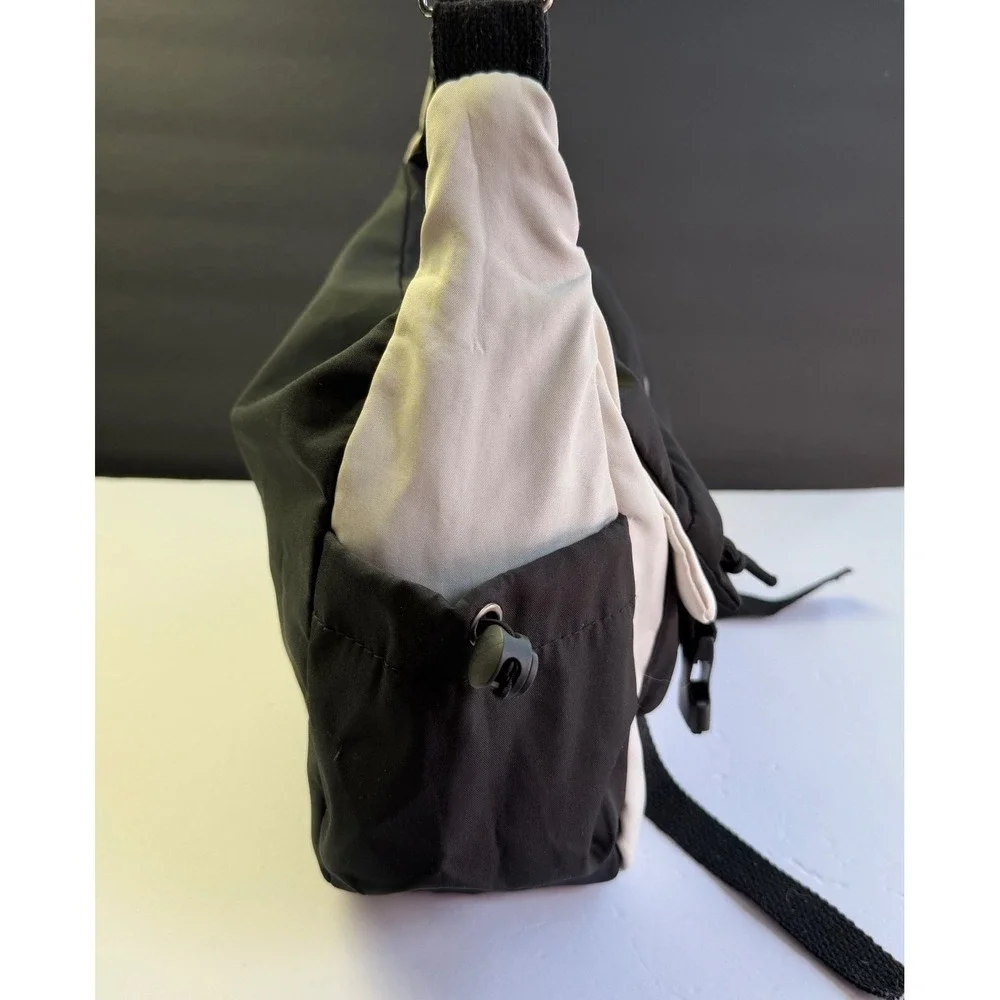 Binnilu Crossbody Bag Black White Utility Techwear Gorpcore Messenger Purse